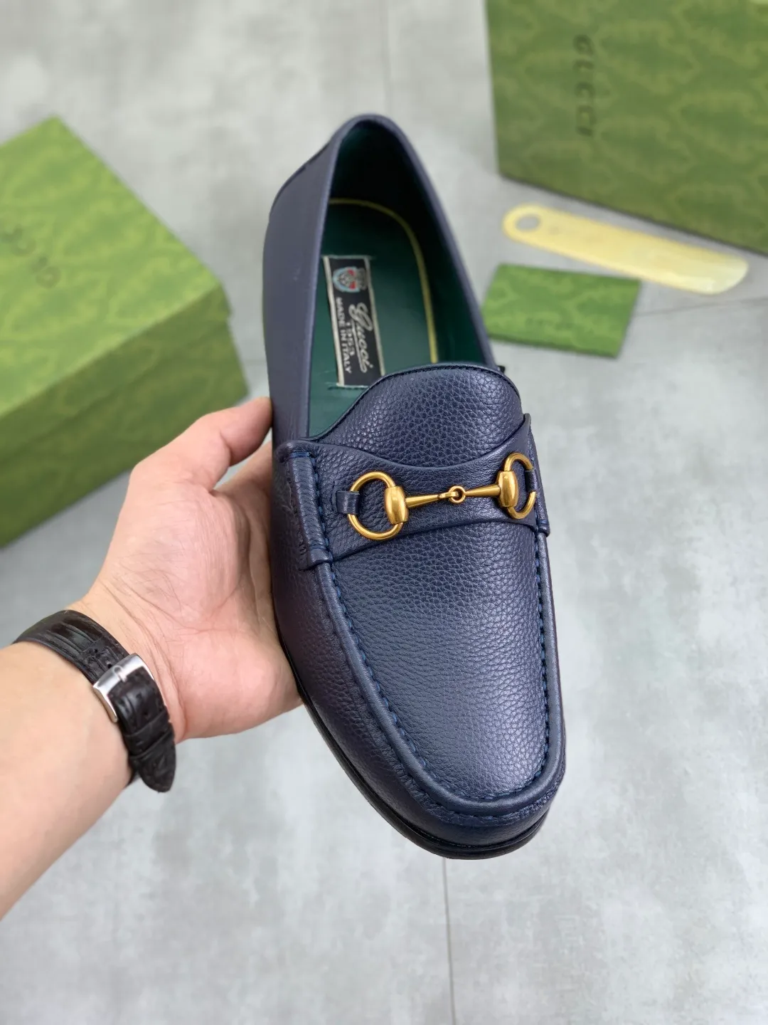 Men's men's shoes 💰P540 [New style] Water dyed cowhide 💰💎💎💎 [Gucci] Gucci high-end men's formal business leather shoes, original order 1:1! Original imported high-end washed calfskin, original metal buckle, imported first-layer cowhide lining for feet, original outsole, men's shoe size: 38-45, multiple colors available